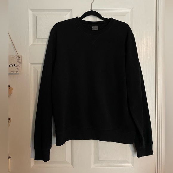 Eddie Bauer Men's Black Crewneck Sweater - Picture 1 of 3